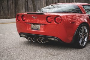Chevrolet Corvette C6 Performance Exhaust - Rear - CORSA Performance - Axle-Back Xtreme with 4.5in Twin Tips - Polished - `06-`13